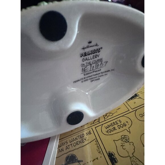 Hallmark Peanuts Gallery Snoopy & Friends Figurine "On The Course" Limited Ed - Picture 7 of 7